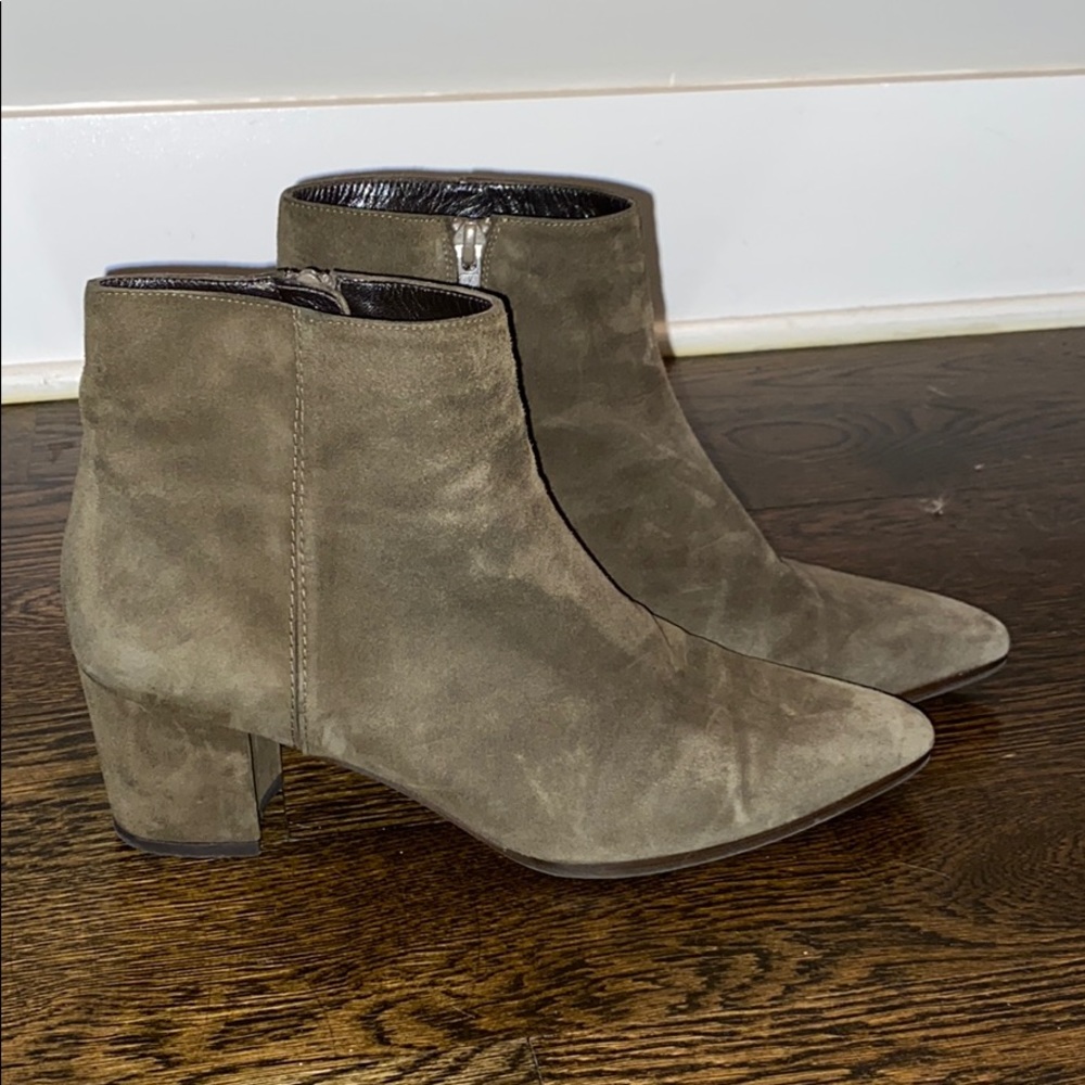 Stuart Weitzman booties - brownish/green